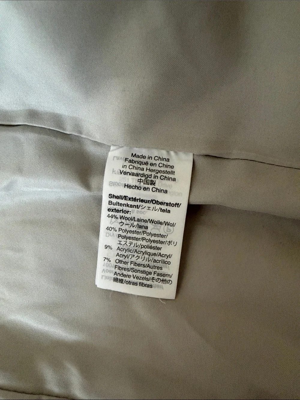 J. Crew Light Gray Wool-Blend Coat - Picture 3 of 4